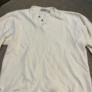 White quarter button white shirt